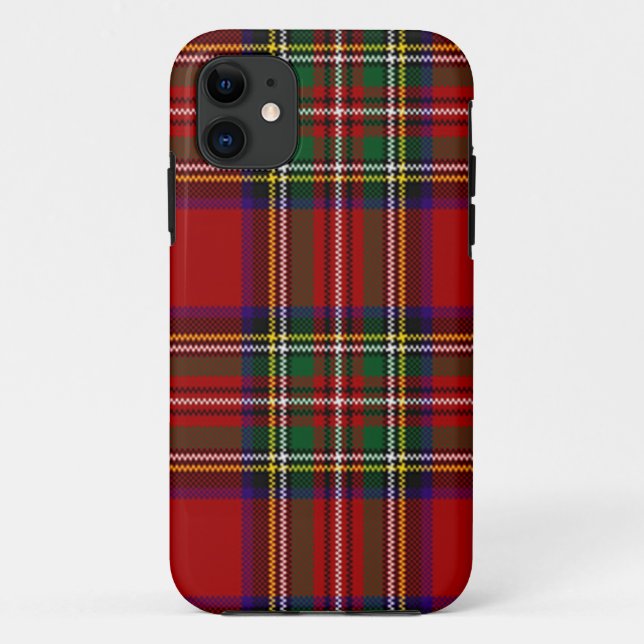 Coques Case-Mate iPhone Clan PixDezines stewart tartan (Dos)