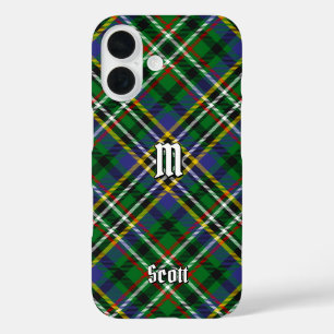 Coque Pour iPhone 16 Clan Scott Green Tartan