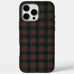 Coque iPhone 16 Pro Max Clan Stewart Black Tartan