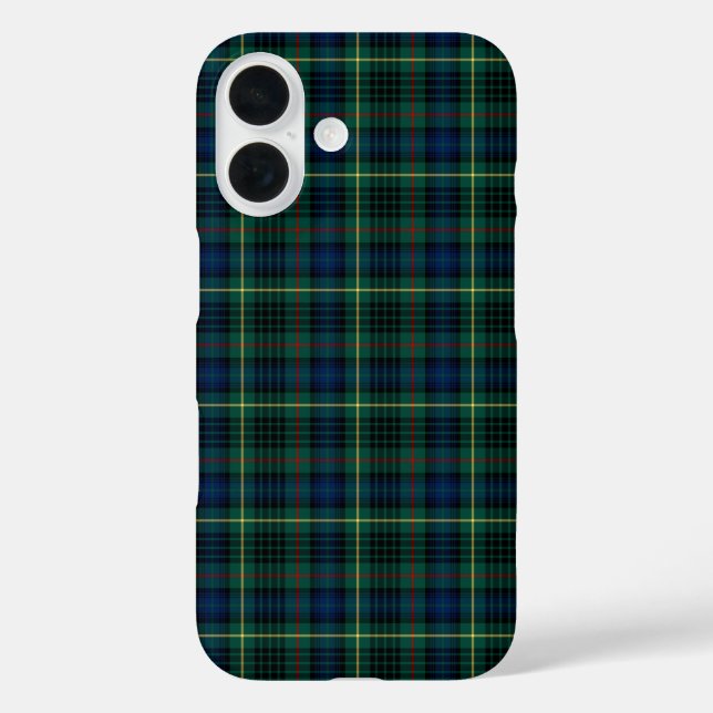 Coques Case-Mate iPhone Clan Stewart Chasse Tartan Vert et bleu Plaid (Verso)