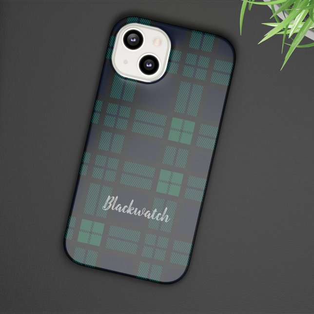 Coques Case-Mate iPhone Clan Tartan personnalisé Black Watch Plaid personn (Créateur téléchargé)