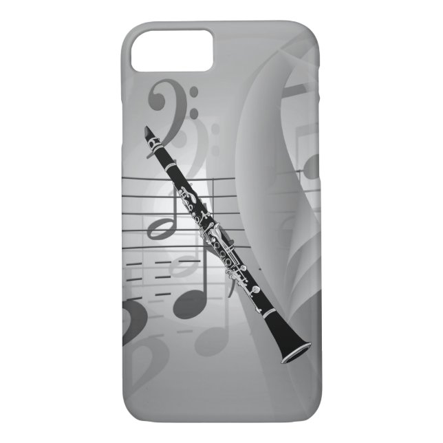 Coques Case-Mate iPhone Clarinet aux accents musicaux (Dos)