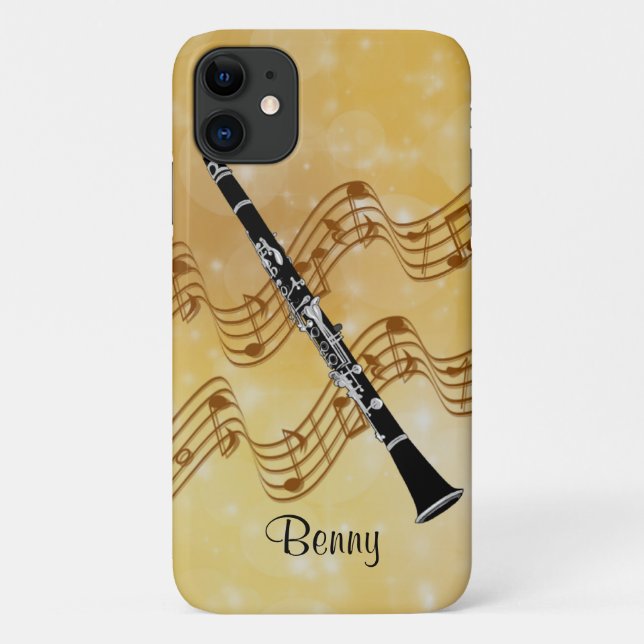 Coques Case-Mate iPhone Clarinet, moment musical magique, modèle (Dos)