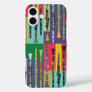 Coque Pour iPhone 16 Plus Clarinets à motifs