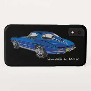 Case-Mate iPhone Case Classic 63 Blue Corvette Smartphone Case Mate