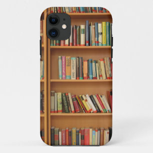 Coques Pour iPhone Classic book shelf pattern