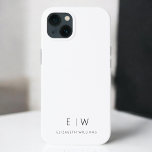 Case-Mate iPhone Case Classic Élégant Moderne Minimaliste Nom Monogramme<br><div class="desc">Élevez votre smartphone avec notre coque iphone de nom Monogramme minimaliste moderne classique élégant. Ce coque méticuleusement conçu allie élégance intemporelle et minimalisme contemporain. Conçu à la perfection, il protège non seulement votre appareil, mais ajoute également une touche de style personnalisé. Les options de personnalisation de monogramme et de nom...</div>
