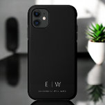 Case-Mate iPhone Case Classic Élégant Moderne Minimaliste Nom Monogramme<br><div class="desc">Élevez votre smartphone avec notre coque iphone de nom Monogramme minimaliste moderne classique élégant. Ce coque méticuleusement conçu allie élégance intemporelle et minimalisme contemporain. Conçu à la perfection, il protège non seulement votre appareil, mais ajoute également une touche de style personnalisé. Les options de personnalisation de monogramme et de nom...</div>
