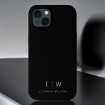 Case-Mate iPhone Case Classic Élégant Moderne Minimaliste Nom Monogramme<br><div class="desc">Élevez votre smartphone avec notre coque iphone de nom Monogramme minimaliste moderne classique élégant. Ce coque méticuleusement conçu allie élégance intemporelle et minimalisme contemporain. Conçu à la perfection, il protège non seulement votre appareil, mais ajoute également une touche de style personnalisé. Les options de personnalisation de monogramme et de nom...</div>