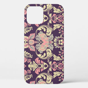 Case-Mate iPhone Case Classique baroque, papier peint vintage à fleurs.