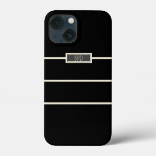 Case-Mate iPhone Case Classique élégant Monogramme Noir