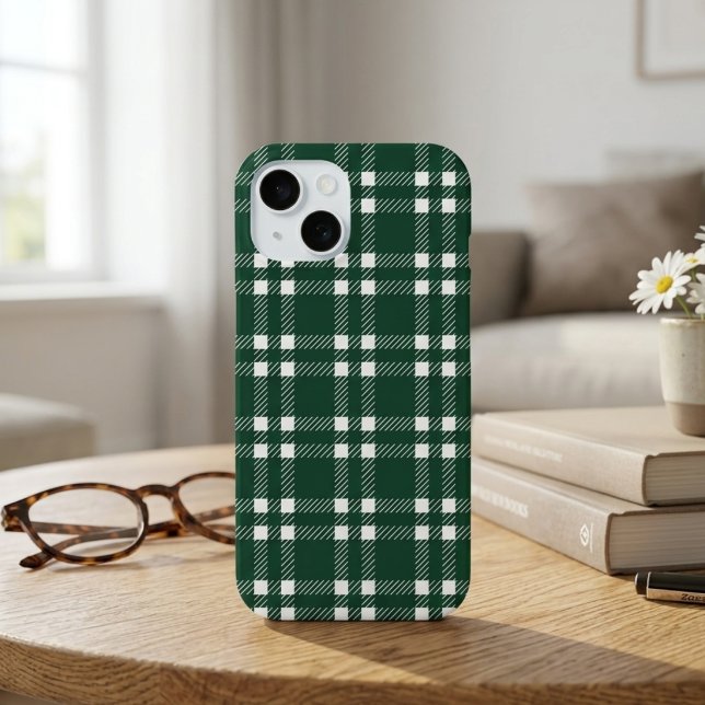 Coques Case-Mate iPhone Classique plaid tartan vert forêt Patrimoine  (Créateur téléchargé)