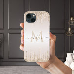 Case-Mate iPhone Case Classy Champagne Parties scintillant Driving Nom M<br><div class="desc">Coque iphone élégant avec parties scintillant de champagne et monogramme personnalisé. Ajoutez facilement le nom et l'initiale souhaités en cliquant sur l'option "personnaliser ce modèle".</div>