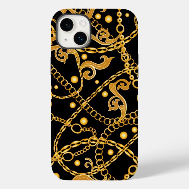Coques Case-Mate iPhone Classy Golden Chain (Verso)