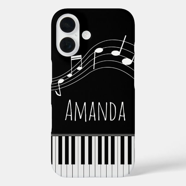 Coques Case-Mate iPhone Clavier de piano et notes musicales (Verso)