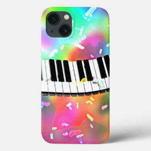 Case-Mate iPhone Case Clavier de piano thème musical coloré,