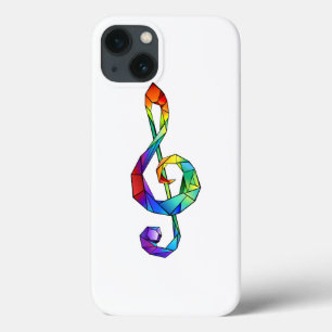Case-Mate iPhone Case Clé de musique arc-en-ciel