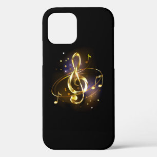 Case-Mate iPhone Case Clé de Sol en Or Musique