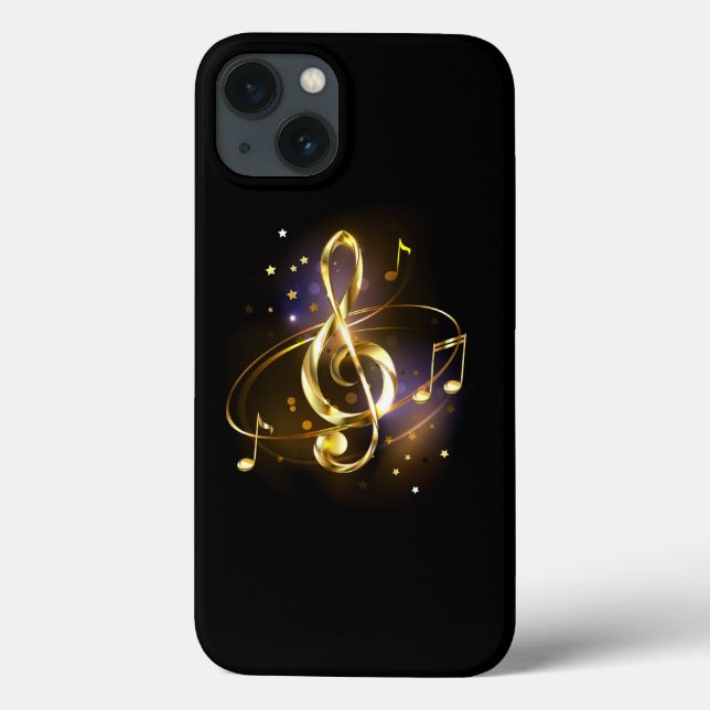 Coques Case-Mate iPhone Clé de Sol en Or Musique (Verso)
