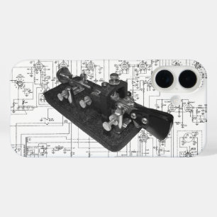 Coques iPhone 16 Clé Morse semi-automatique pour radio amateur