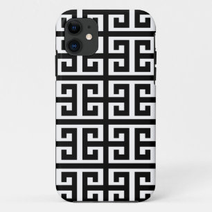 Coque Case-Mate iPhone clé noire blanche grecque