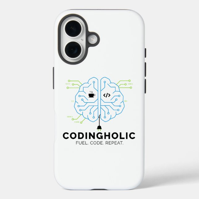 Coques Case-Mate iPhone Clean Tech Brain For Programmers & Developers (Verso)