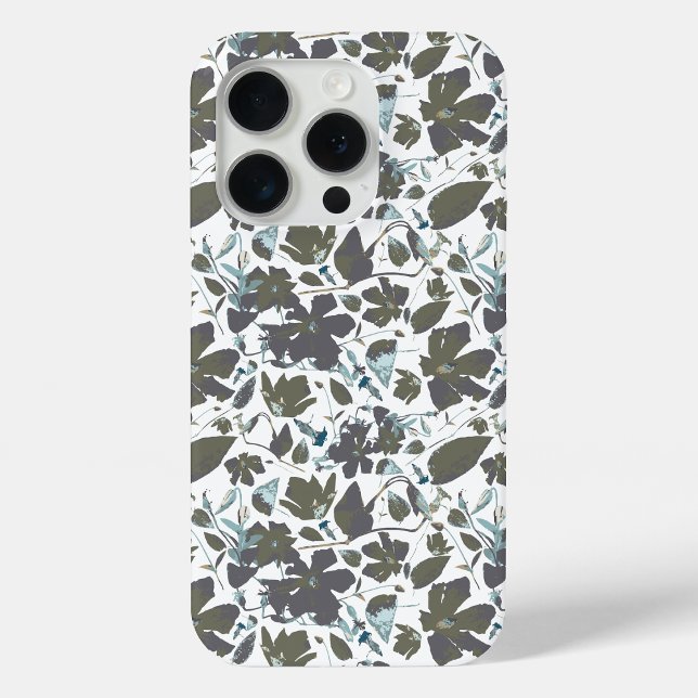 Coques Case-Mate iPhone Clematis Vin Aquarelle Vert Bleu Floral (Clematis Vine Watercolor Green Blue Floral Case-Mate iPhone Case from Studio Posies.)