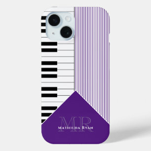Coque Case-Mate iPhone Clés de piano classiques   royal violet
