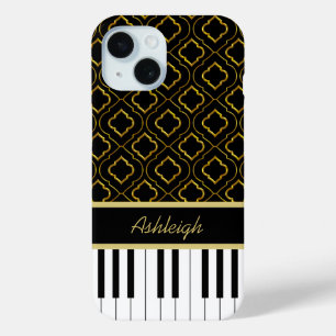 Coque Case-Mate iPhone Clés de piano personnalisées élégantes avec Quatre
