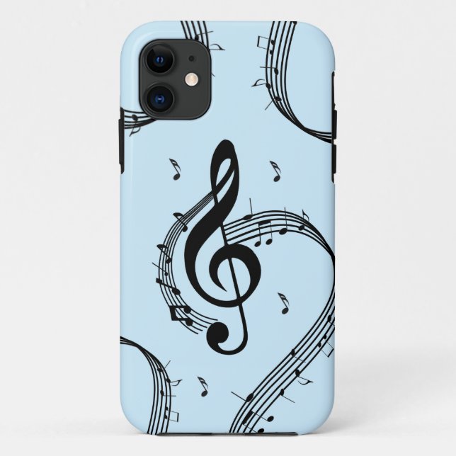 Coques Case-Mate iPhone Climacic G Clef Music Blue (Dos)