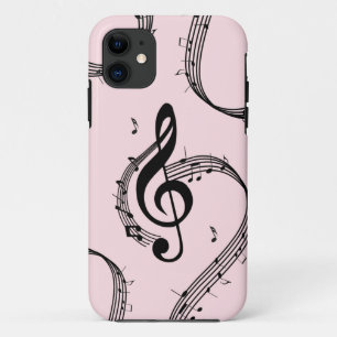 Case-Mate iPhone Case Climacic G Clef Music Rose