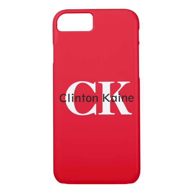 Coques Case-Mate iPhone Clinton Kaine - CK 2016 (Dos)