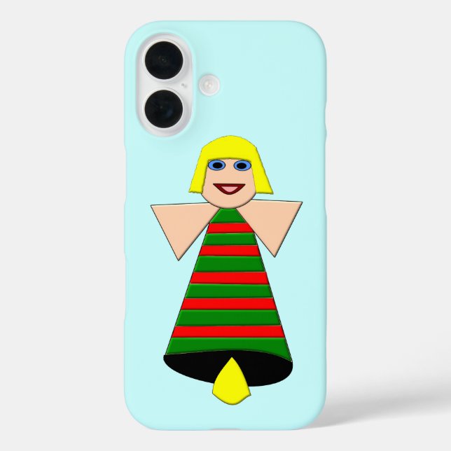 Coques Case-Mate iPhone Cloche d'ange de Noël (Verso)
