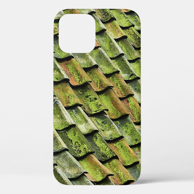 Coques Case-Mate iPhone Close-up photo of green shingle roof (Verso)