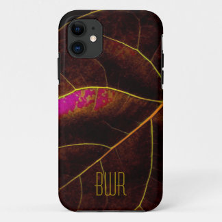 Case-Mate iPhone Case Closeuse feuille en Bourgogne