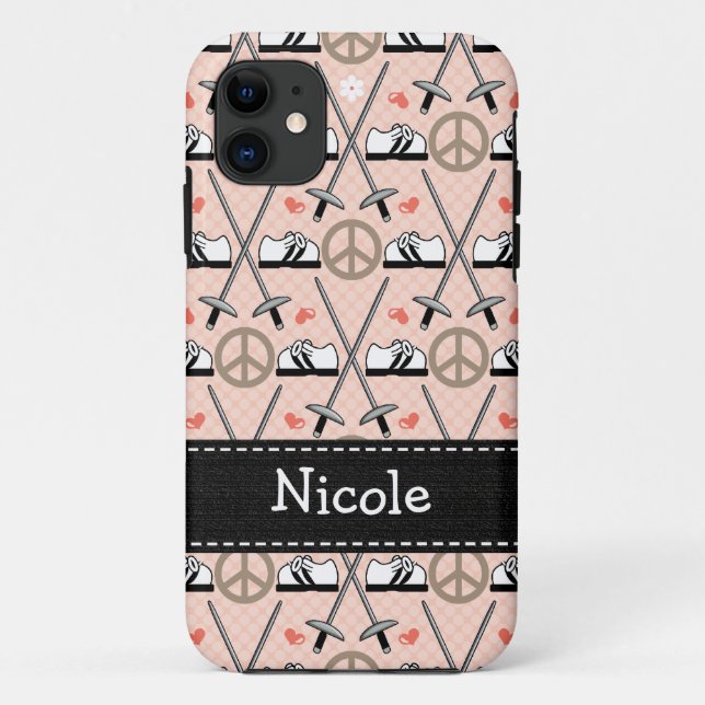 Coques Case-Mate iPhone Clôture d'amour de paix (Dos)