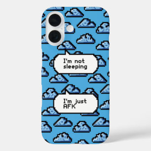 Coque Pour iPhone 16 Clouds AFK - Téléphone Pixel Rétro