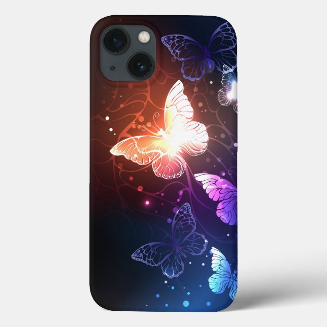Coques Case-Mate iPhone Clowing Night Butterflies (Verso)