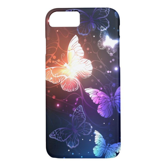 Coques Case-Mate iPhone Clowing Night Butterflies (Dos)