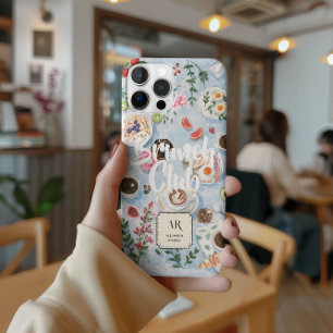 Coque Case-Mate iPhone Club Brunch Monogramme personnalisé