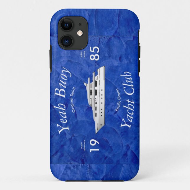 Coques Case-Mate iPhone Club de Yacht Oui Bouée (Dos)