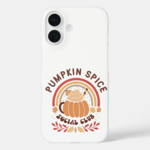 Coque Pour iPhone 16 Club Social de l'Épice de Citrouille – Joli PSL d'