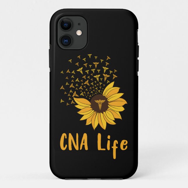 Coques Case-Mate iPhone CNA Life Sunflower Fière CNA Cute Nurse (Dos)