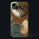 Etui iPhone 13 Coa shell<br><div class="desc">Get this unique stonewashed red and blue Conch seashell on your next product. This amazing, cocoa background these two unique seashells. Take the beach with you everywhere you go.</div>