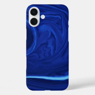Coque Pour iPhone 16 Plus Cobalt bleu arrière - plan texturé artisanal