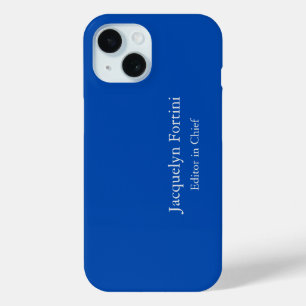 Coque Case-Mate iPhone Cobalt Bleu Plaine Élégante Moderne Minimaliste