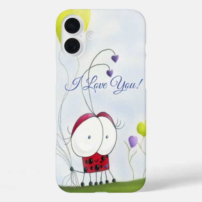 Coques Case-Mate iPhone Coccinelle charmante avec des ballons en forme de  (Verso)