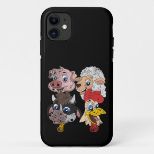 Case-Mate iPhone Case Cochon Mouton Vache Poulet Enfants Tout-petits Drô
