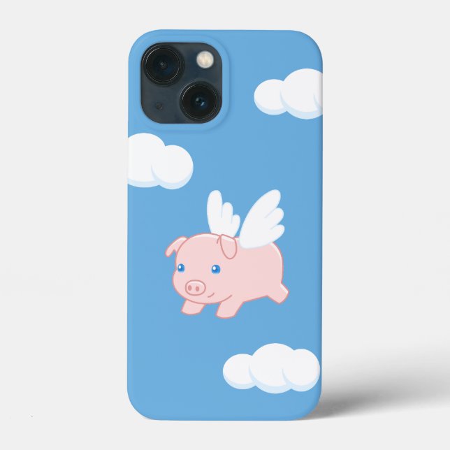 Coques Case-Mate iPhone Cochon volant - Cochon mignon avec ailes (Verso)