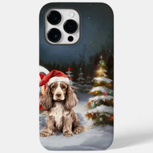Coque Case-Mate iPhone Cocker d'hiver Spaniel Caravan Christmas Adventure